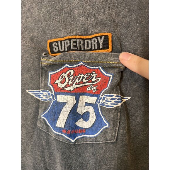 Superdry 100% Cotton 'Motoracing' Graphic Tee/ Size L oversized, streetwear - Picture 4 of 7